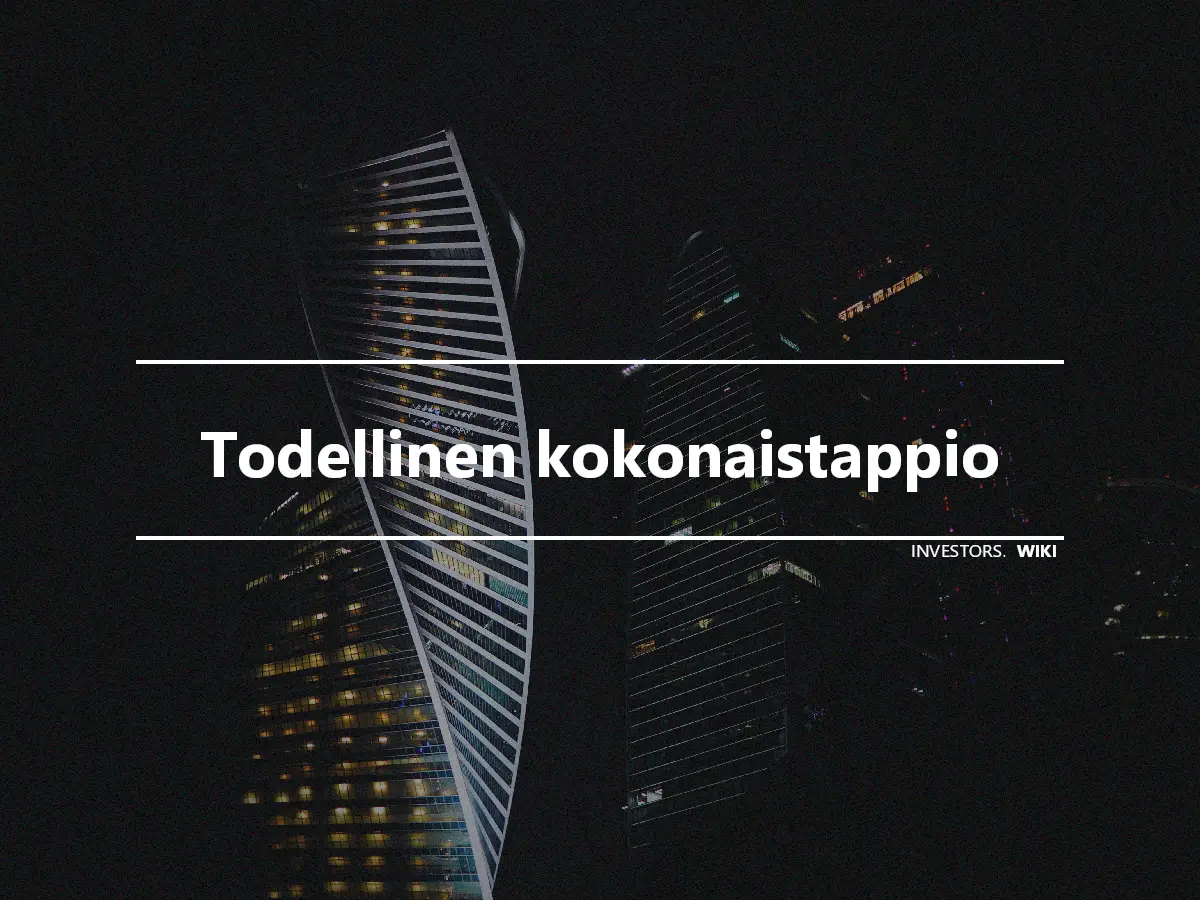 Todellinen kokonaistappio