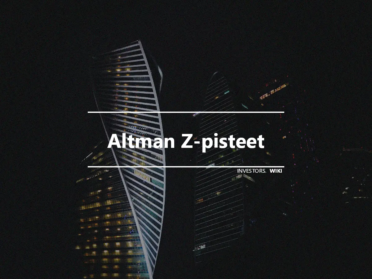 Altman Z-pisteet