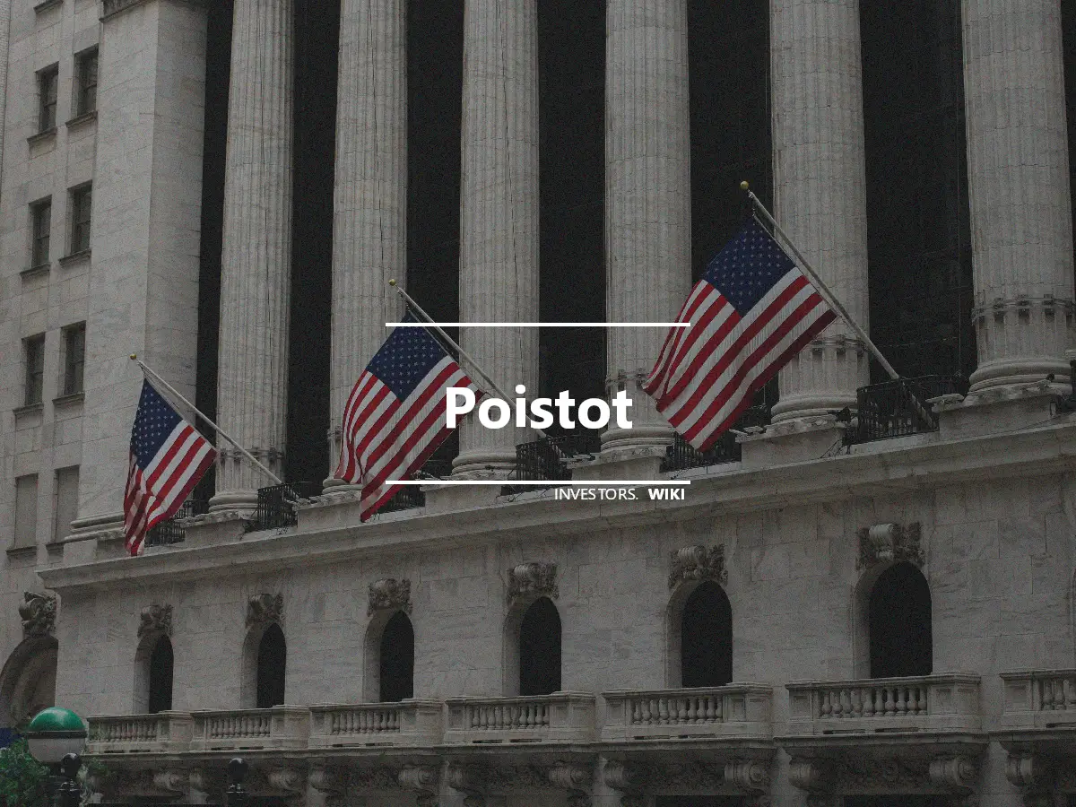 Poistot