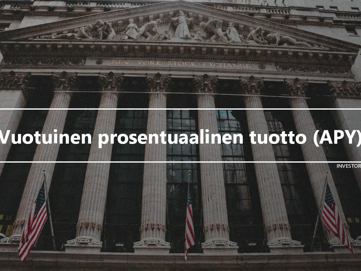 Vuotuinen prosentuaalinen tuotto (APY)