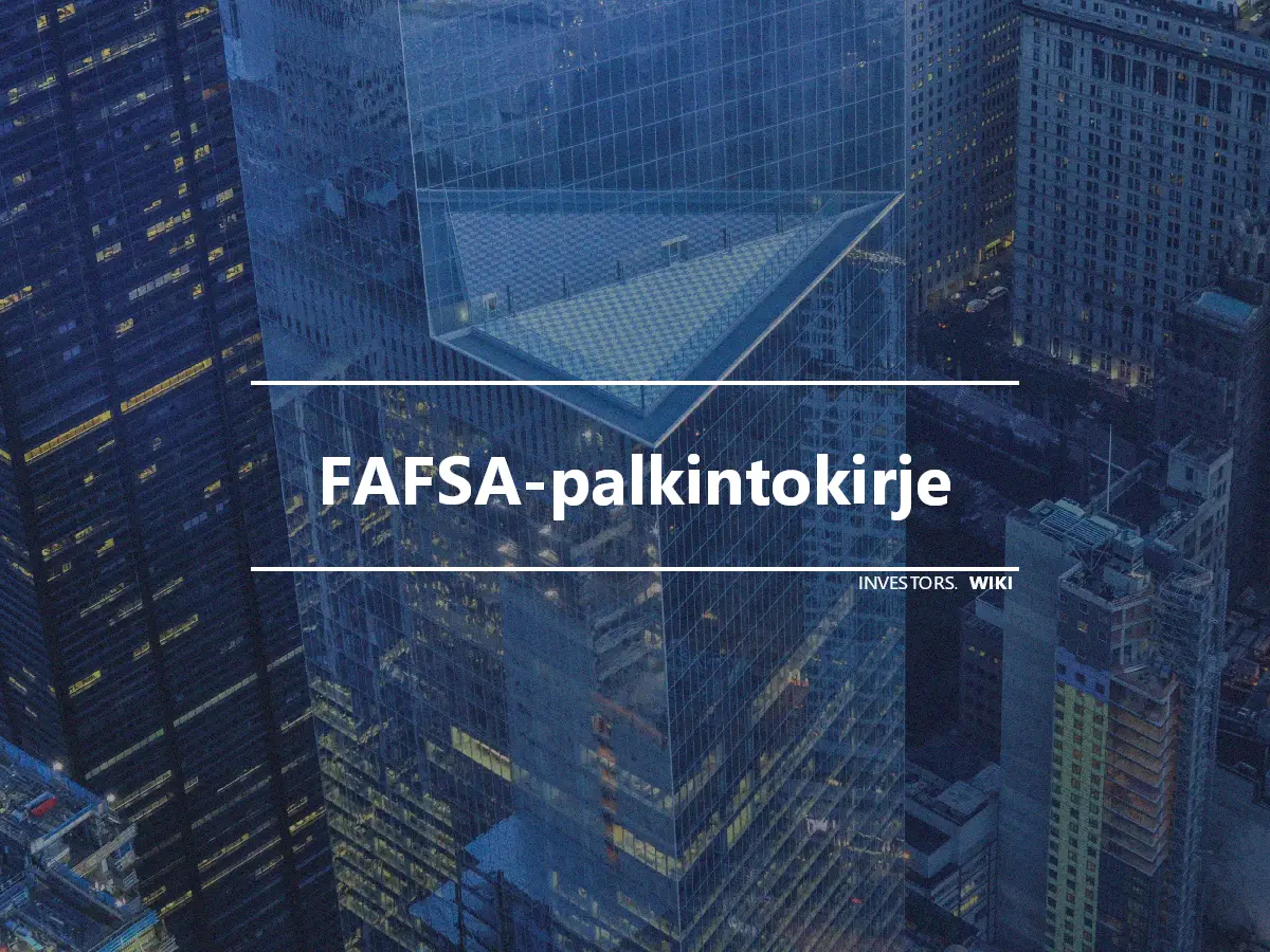 FAFSA-palkintokirje