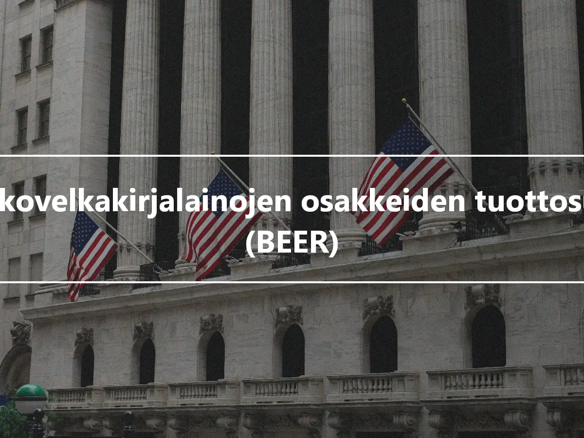 Joukkovelkakirjalainojen osakkeiden tuottosuhde (BEER)