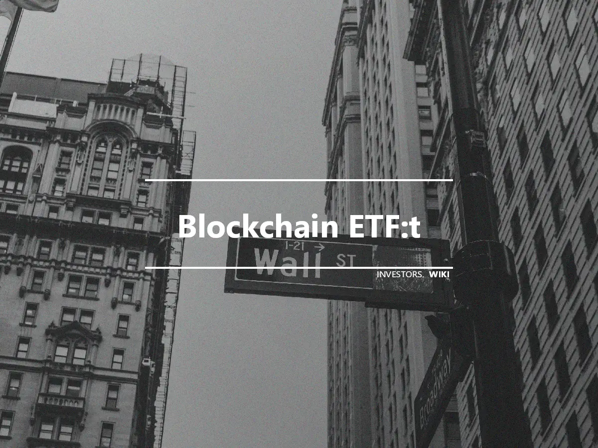 Blockchain ETF:t