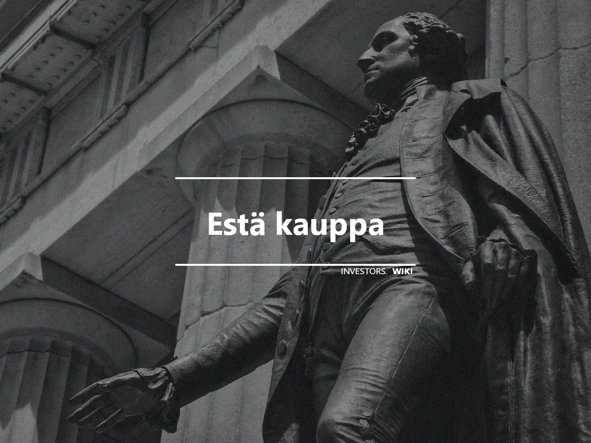 Estä kauppa