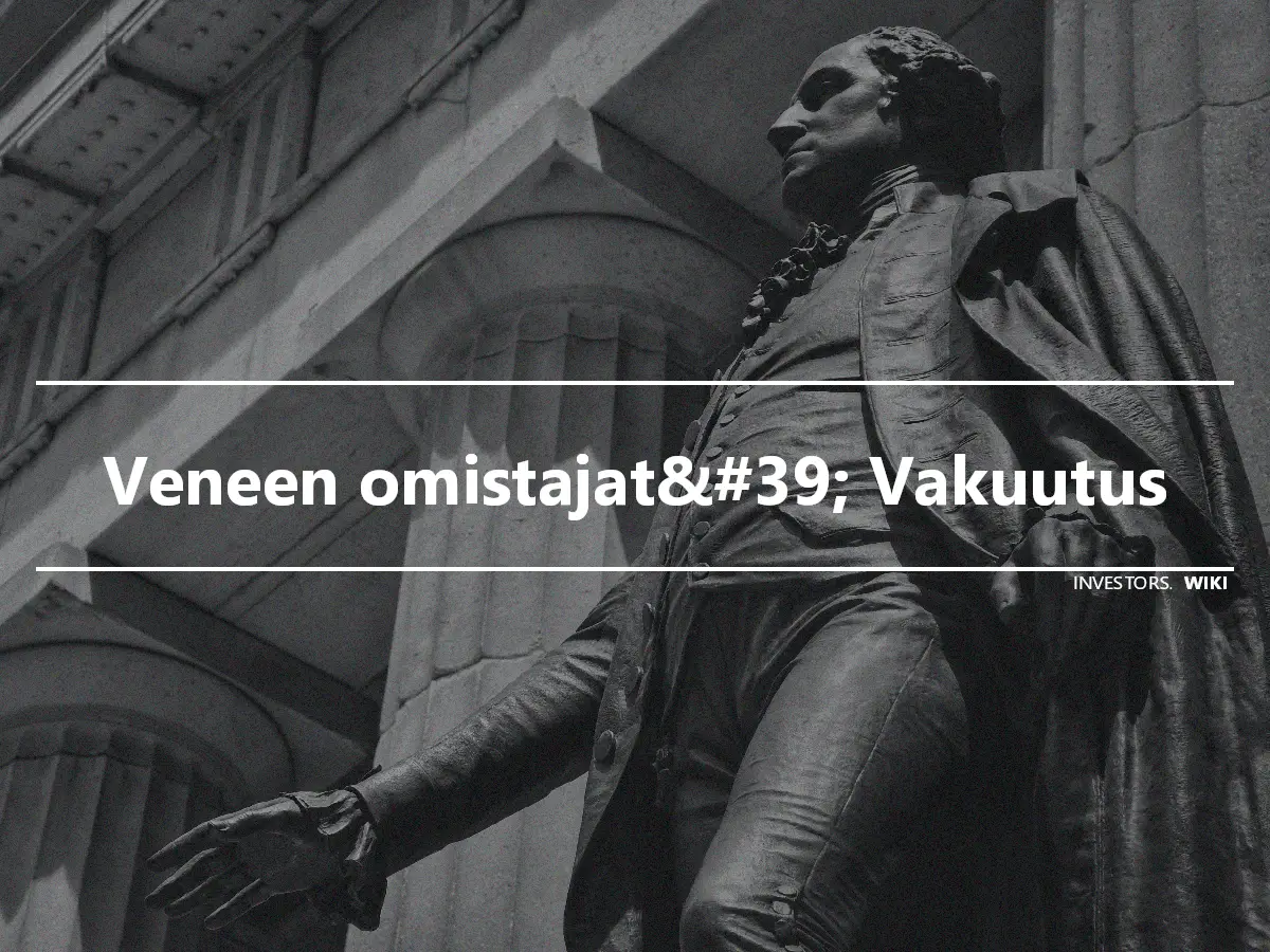 Veneen omistajat&#39; Vakuutus