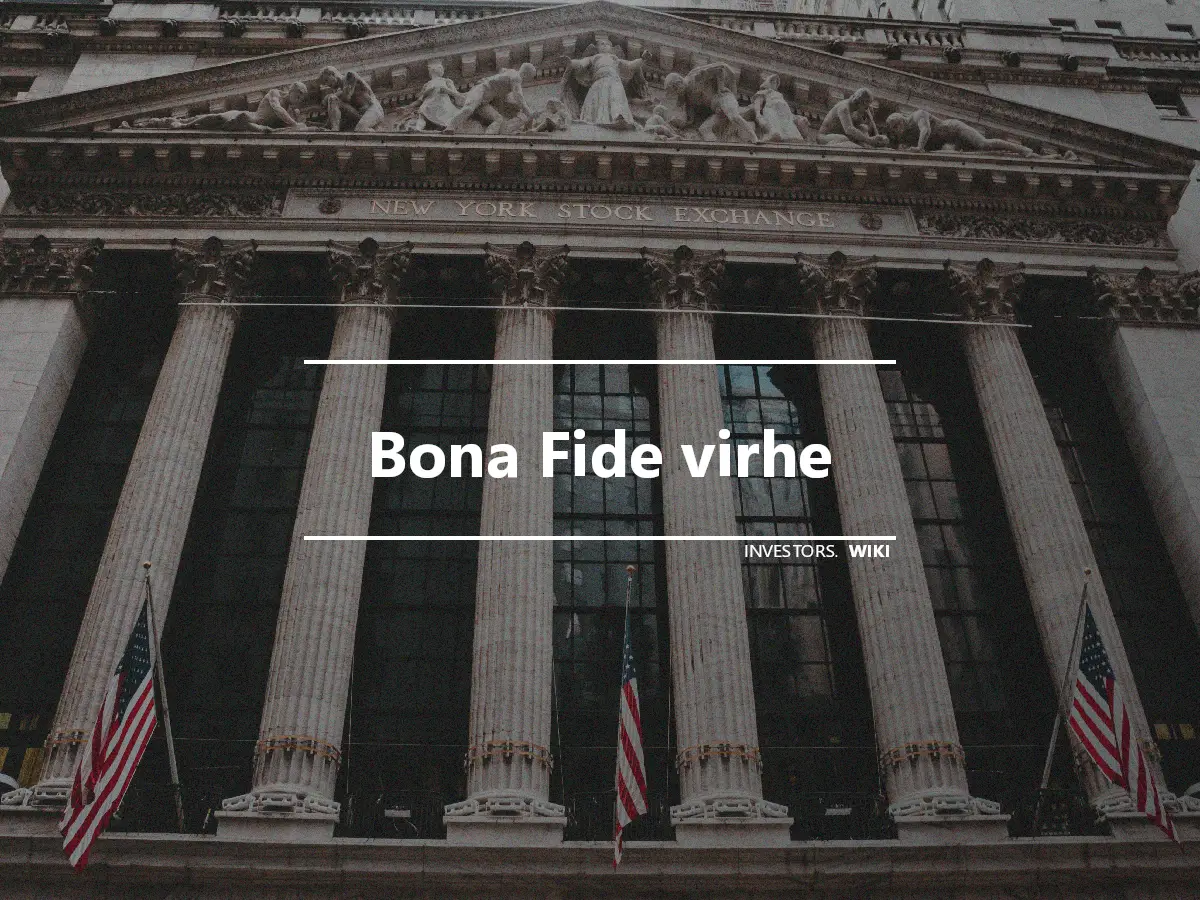 Bona Fide virhe