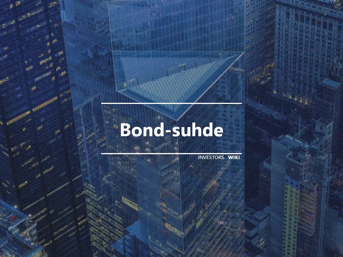 Bond-suhde