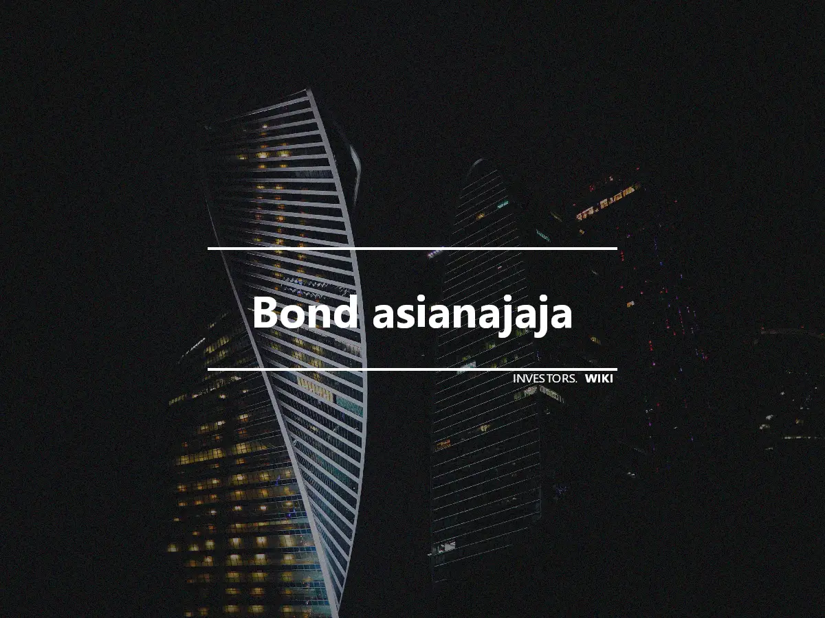 Bond asianajaja