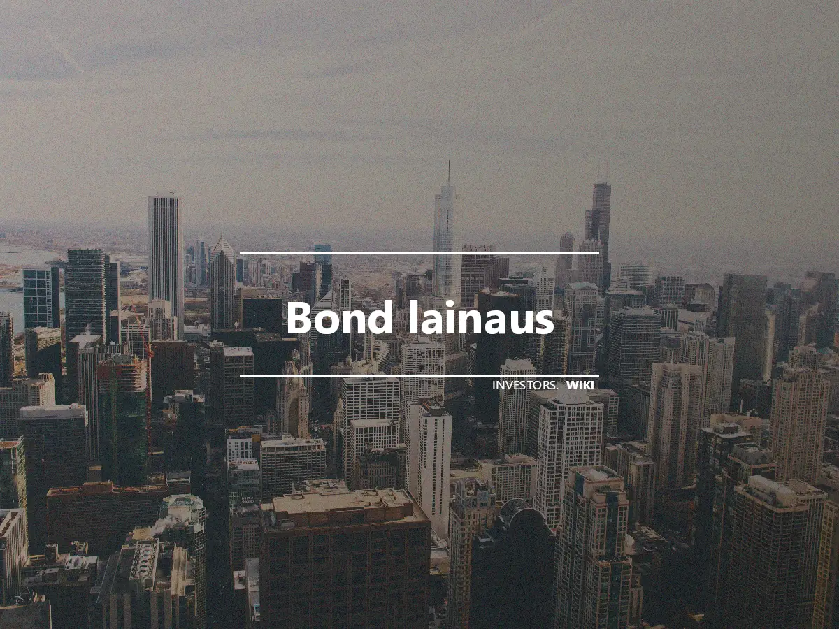 Bond lainaus