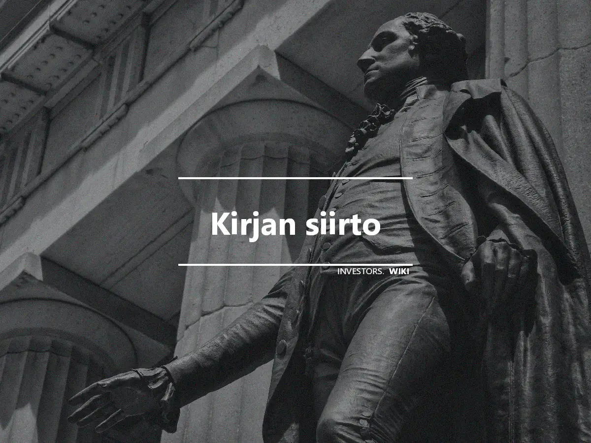 Kirjan siirto