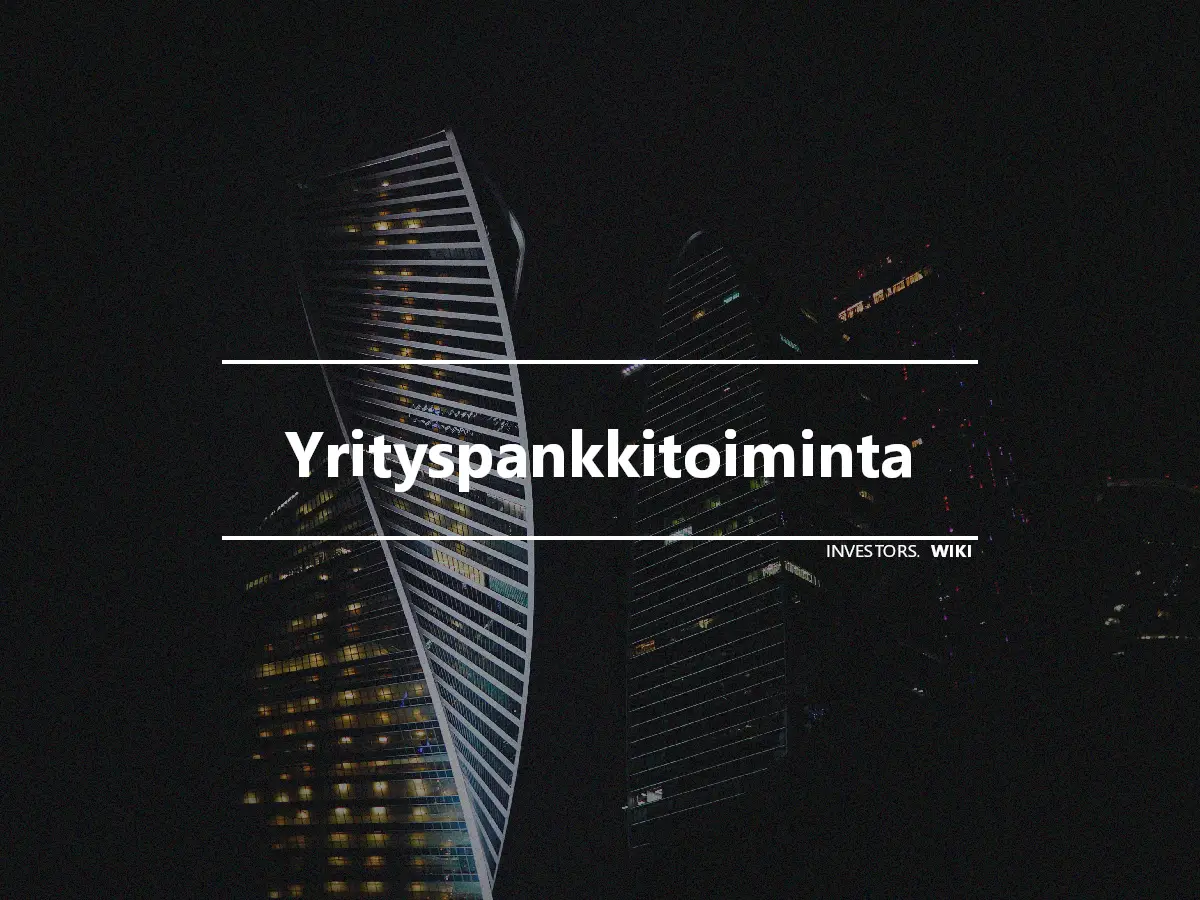 Yrityspankkitoiminta