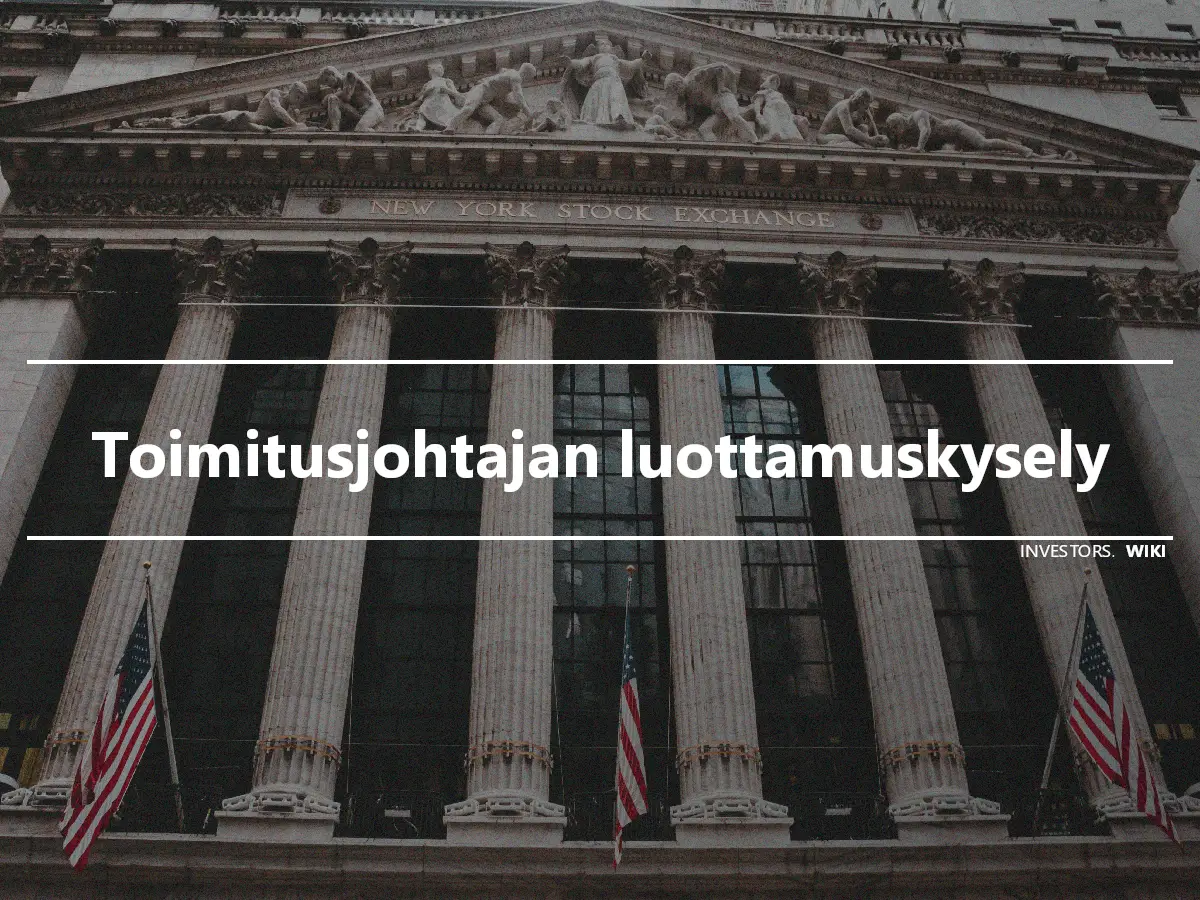 Toimitusjohtajan luottamuskysely