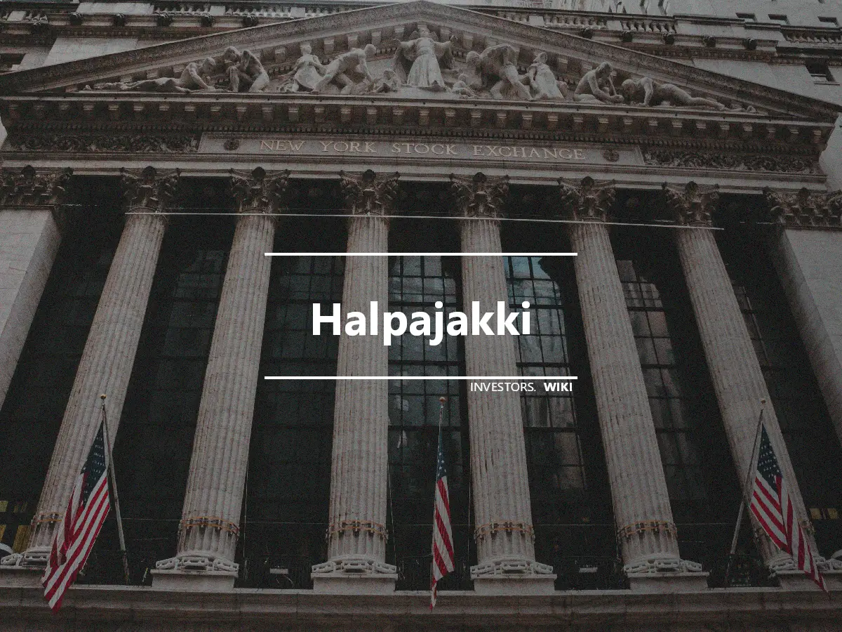 Halpajakki