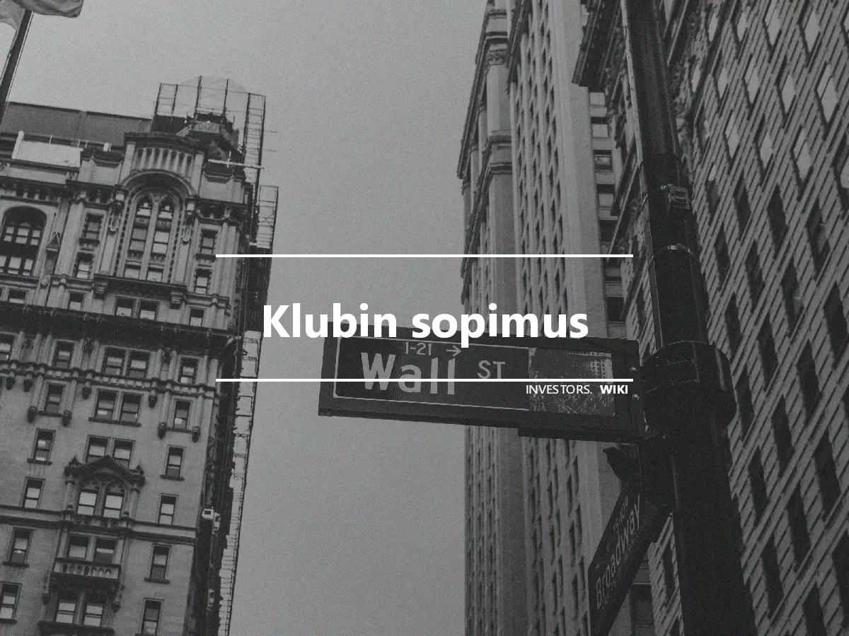 Klubin sopimus