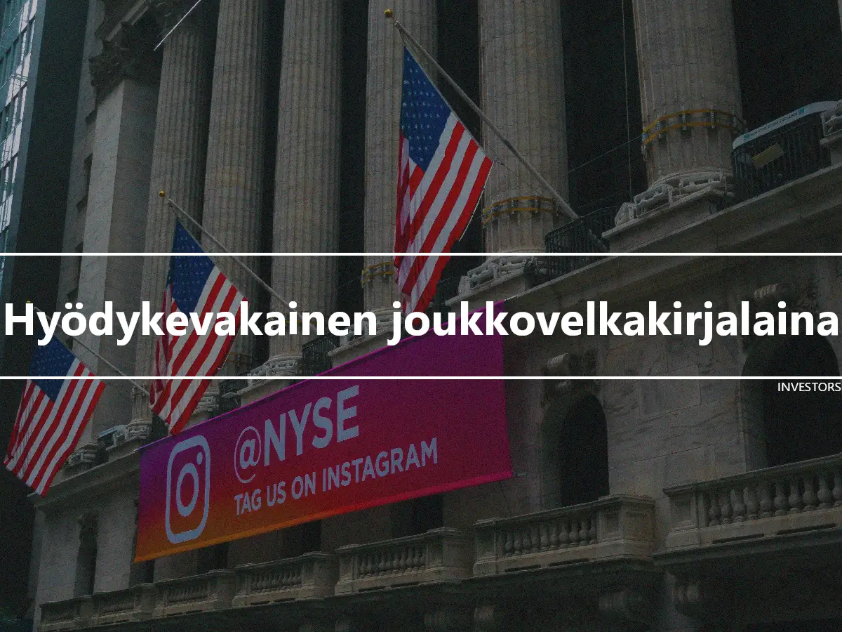 Hyödykevakainen joukkovelkakirjalaina