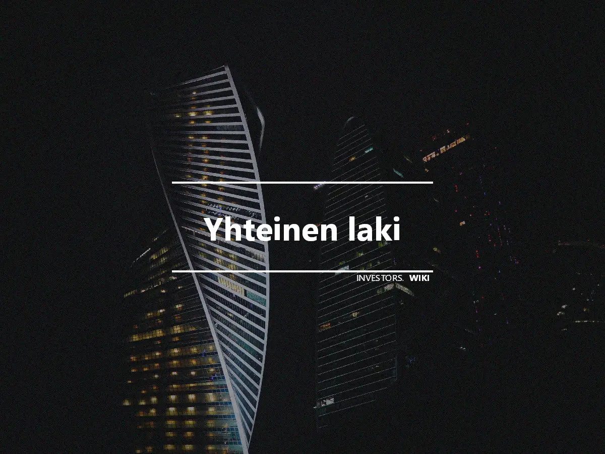 Yhteinen laki