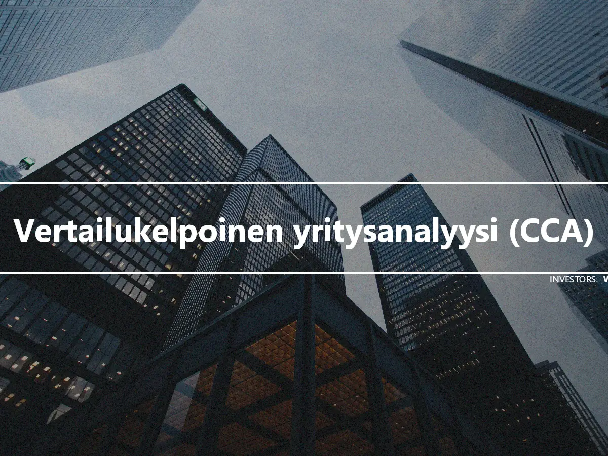 Vertailukelpoinen yritysanalyysi (CCA)