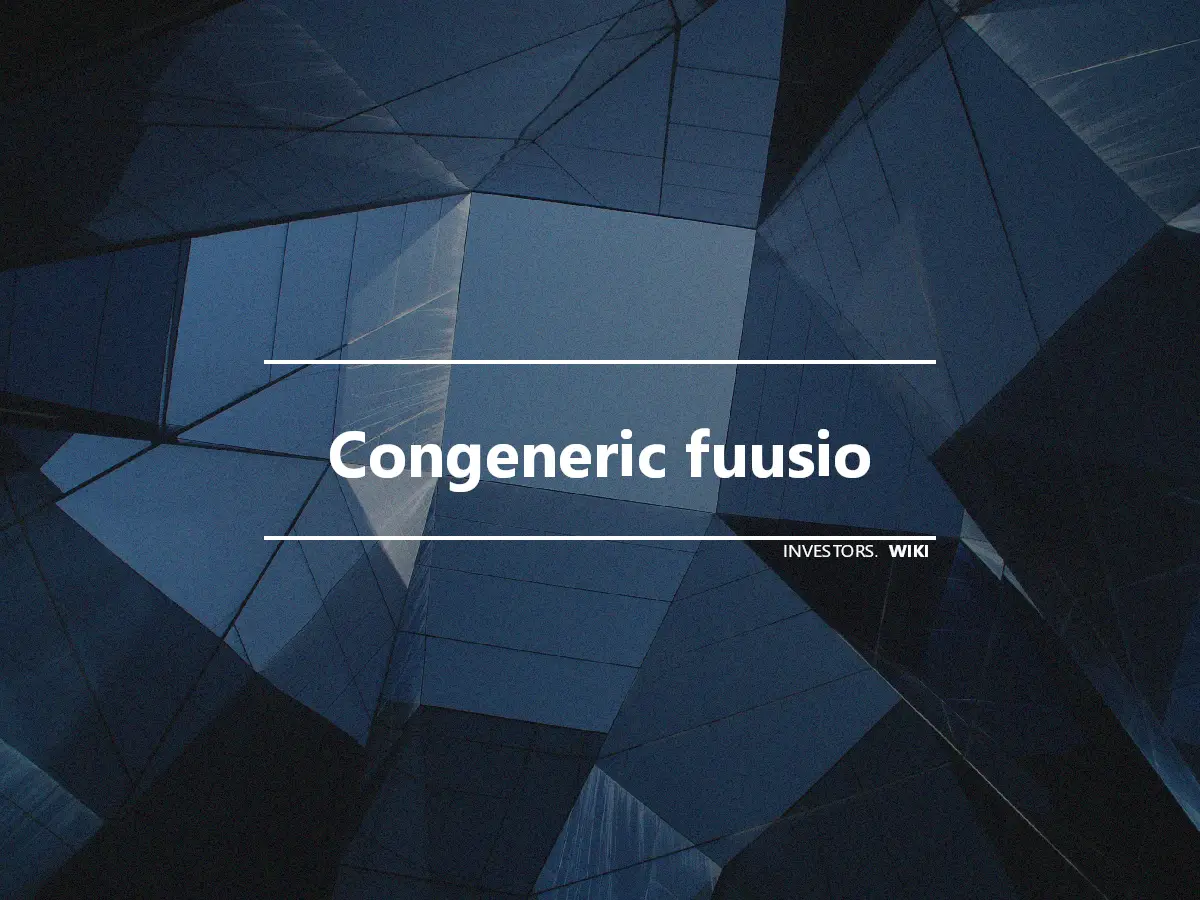 Congeneric fuusio