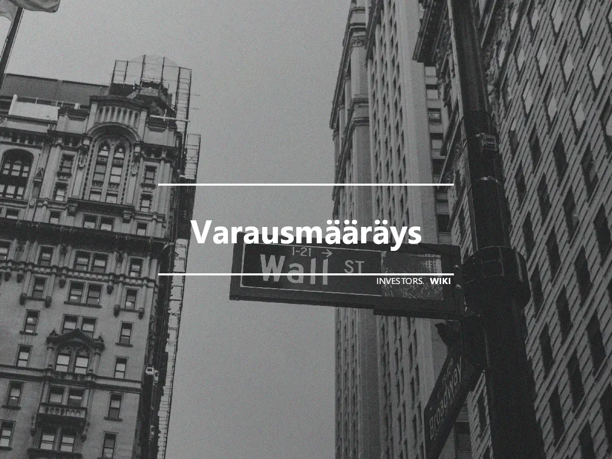 Varausmääräys