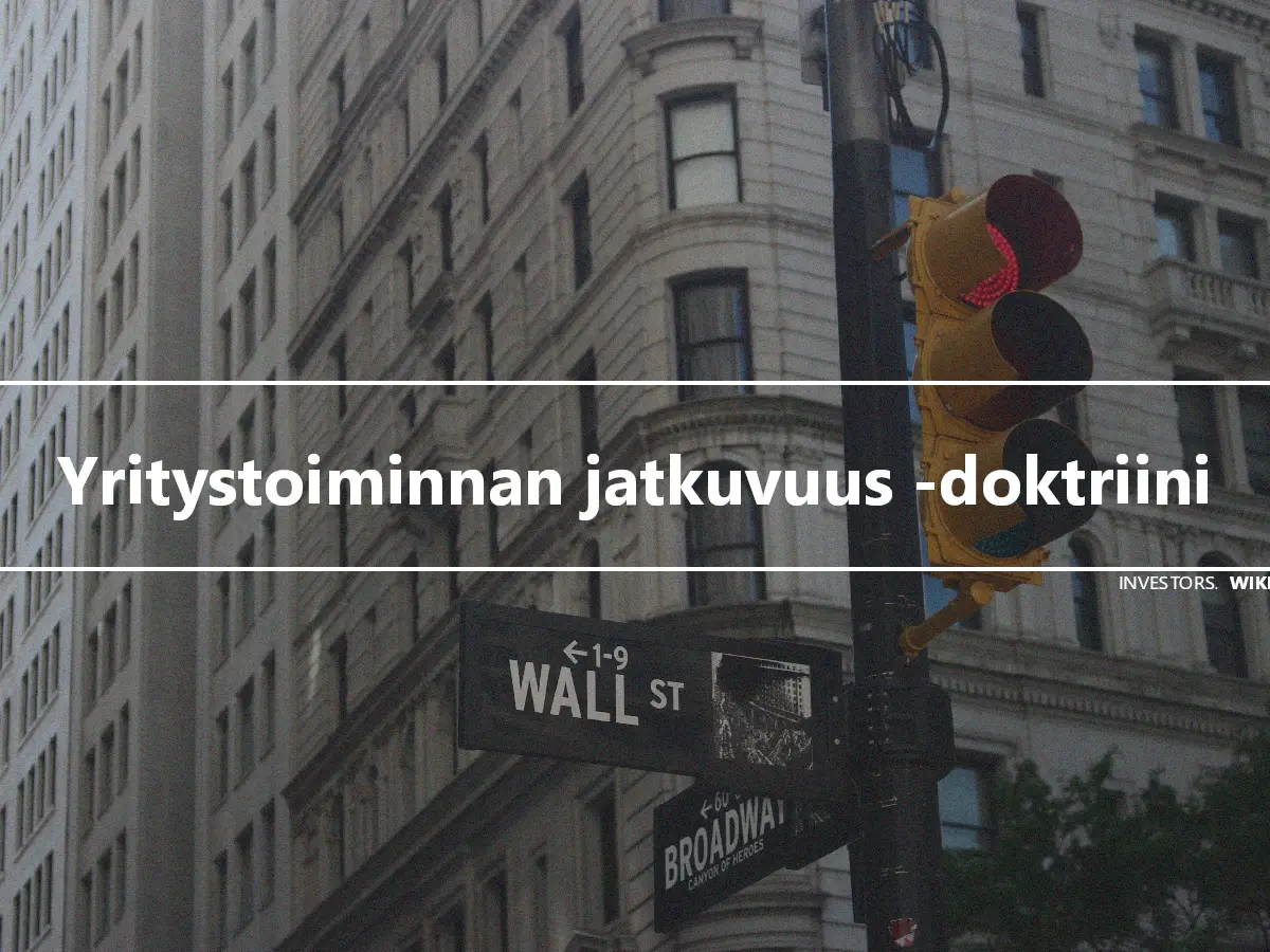 Yritystoiminnan jatkuvuus -doktriini