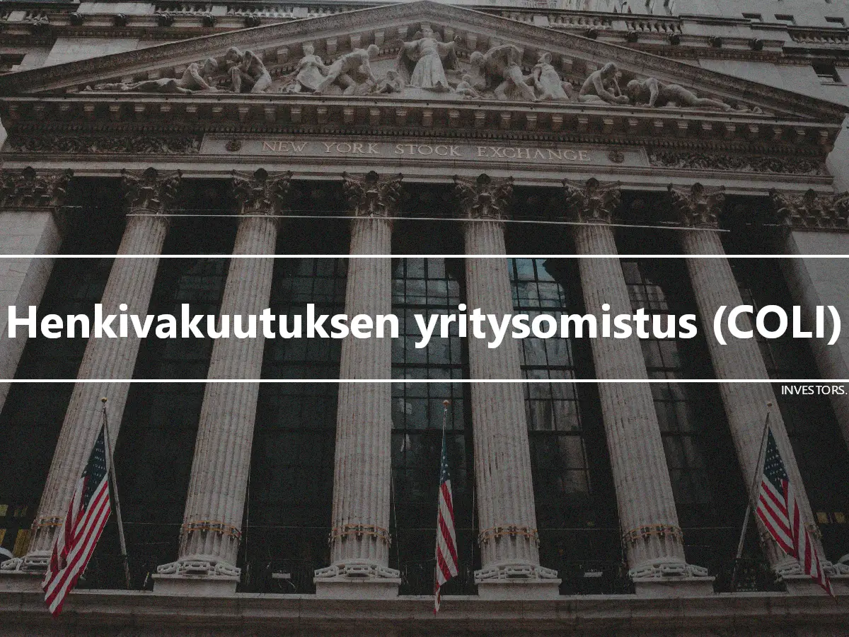 Henkivakuutuksen yritysomistus (COLI)