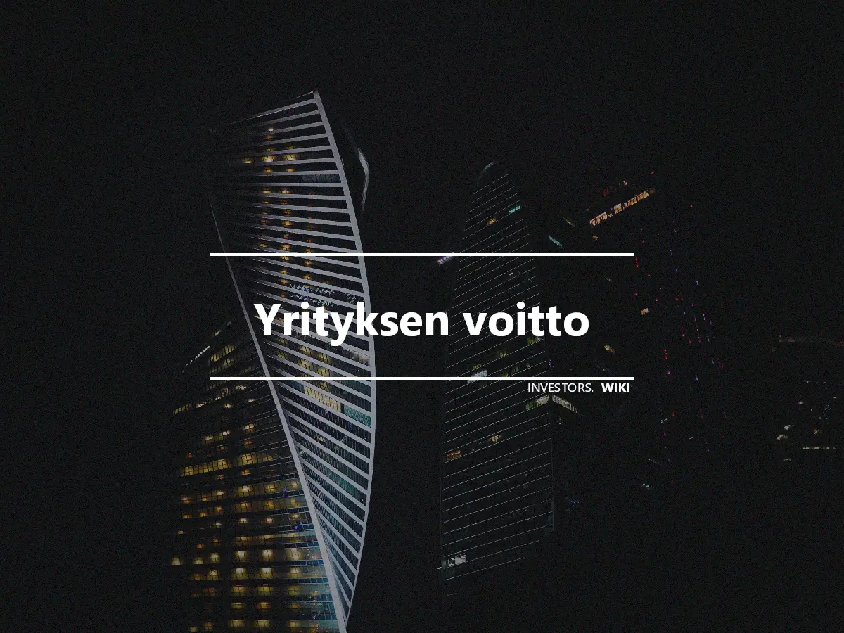 Yrityksen voitto