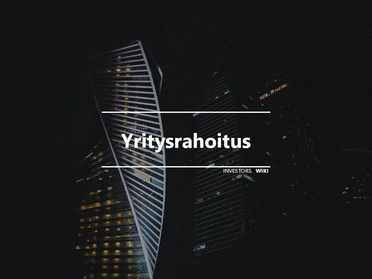 Yritysrahoitus