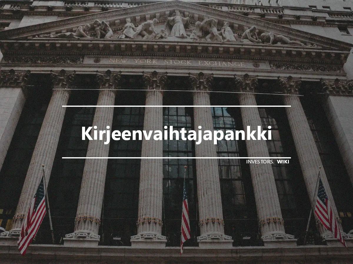 Kirjeenvaihtajapankki