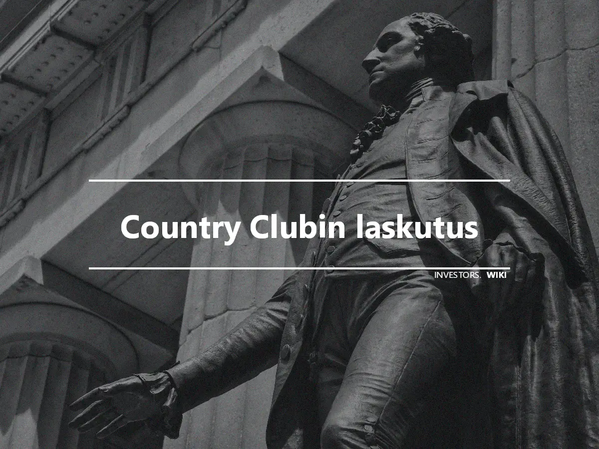 Country Clubin laskutus