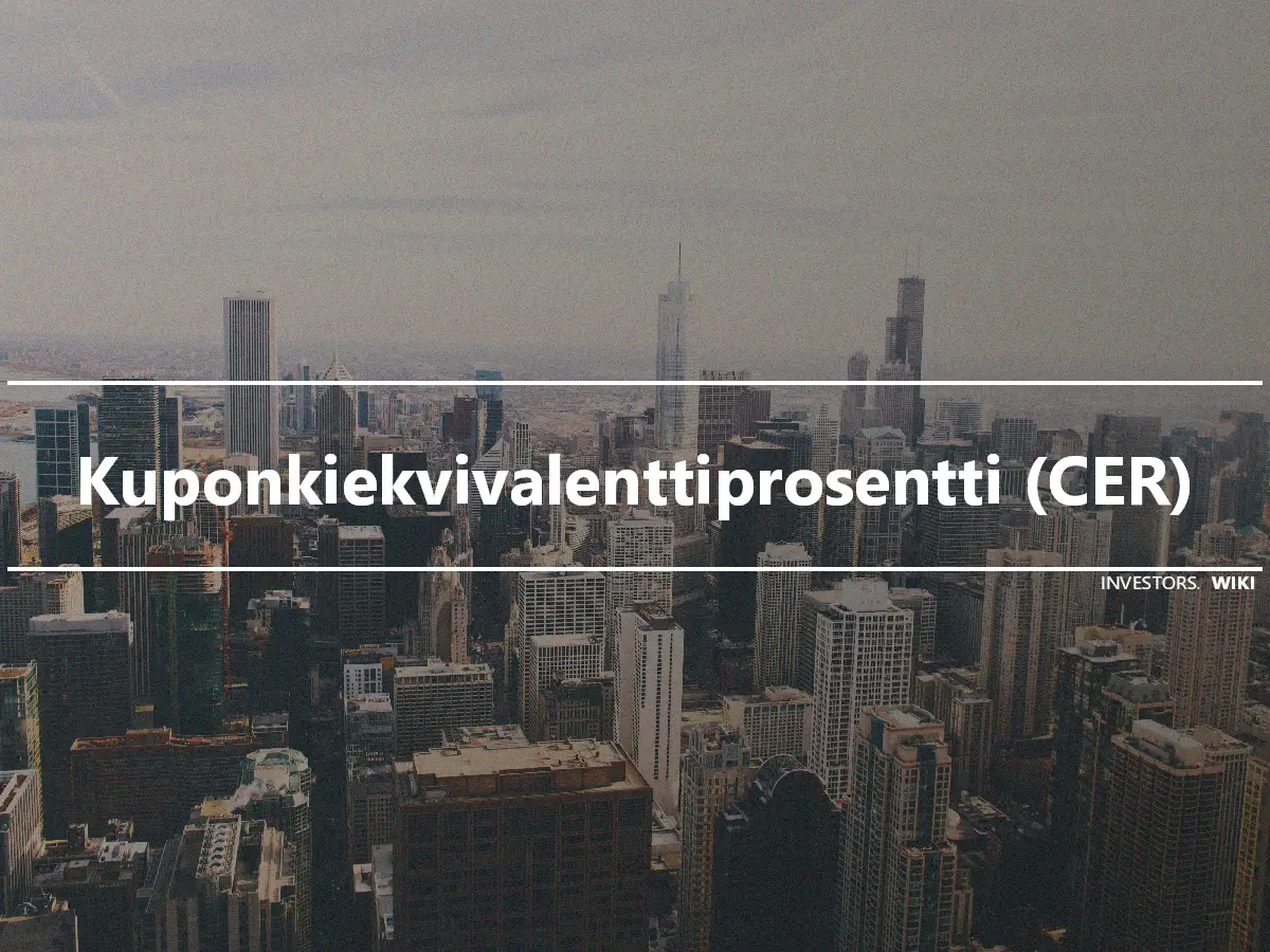 Kuponkiekvivalenttiprosentti (CER)