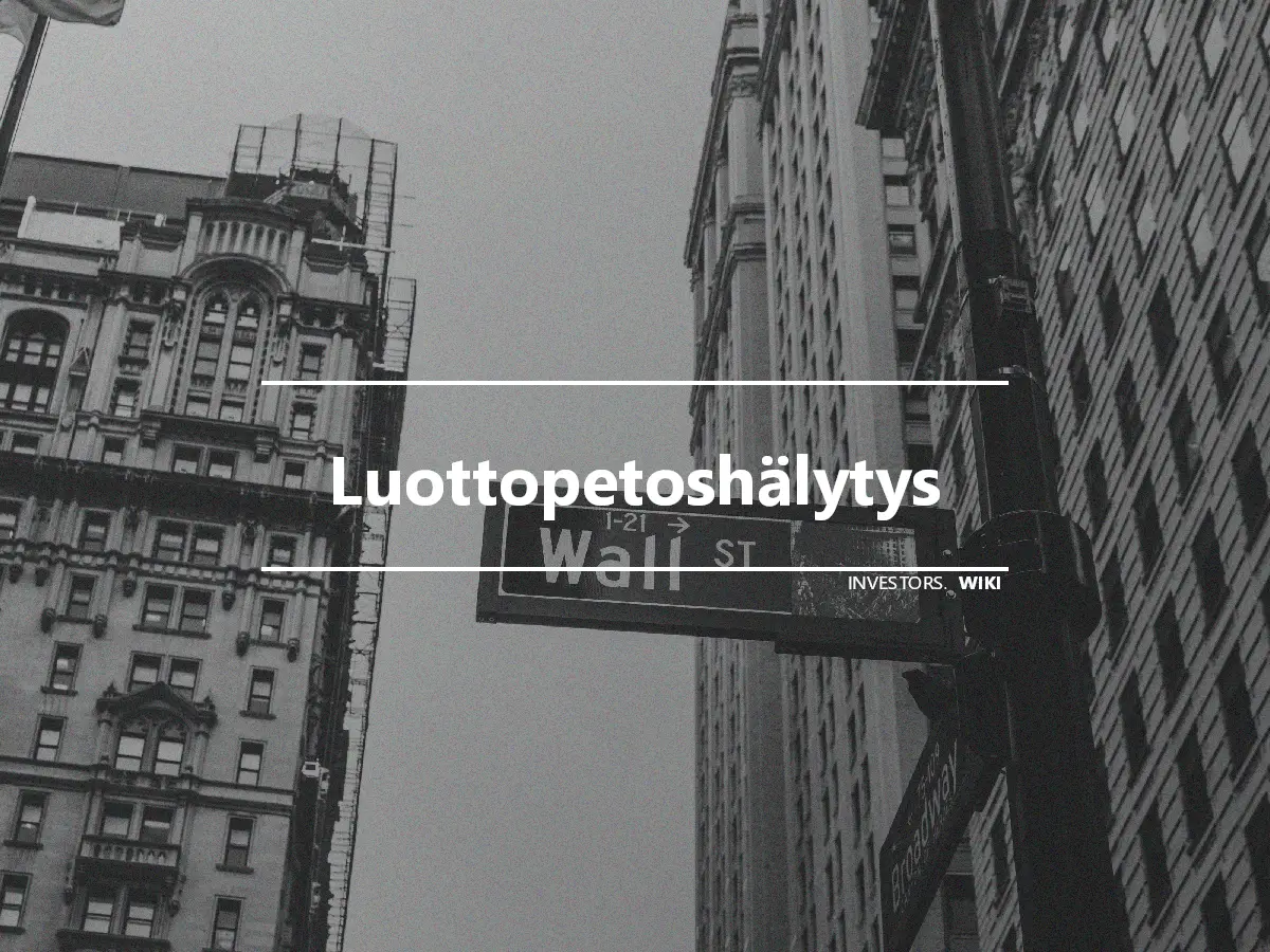 Luottopetoshälytys