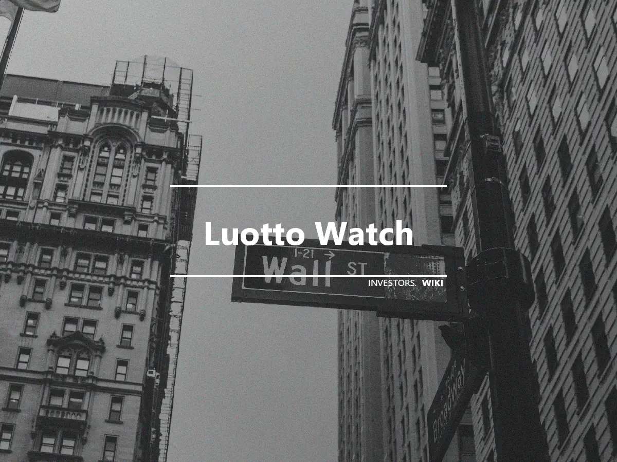 Luotto Watch