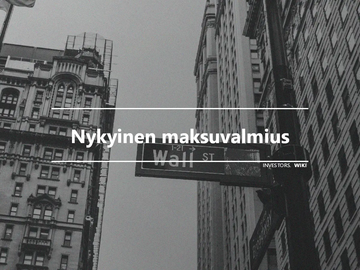 Nykyinen maksuvalmius