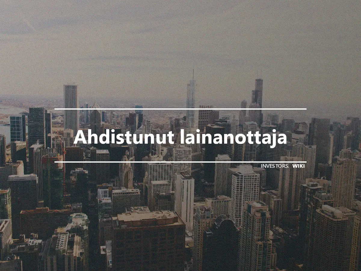 Ahdistunut lainanottaja