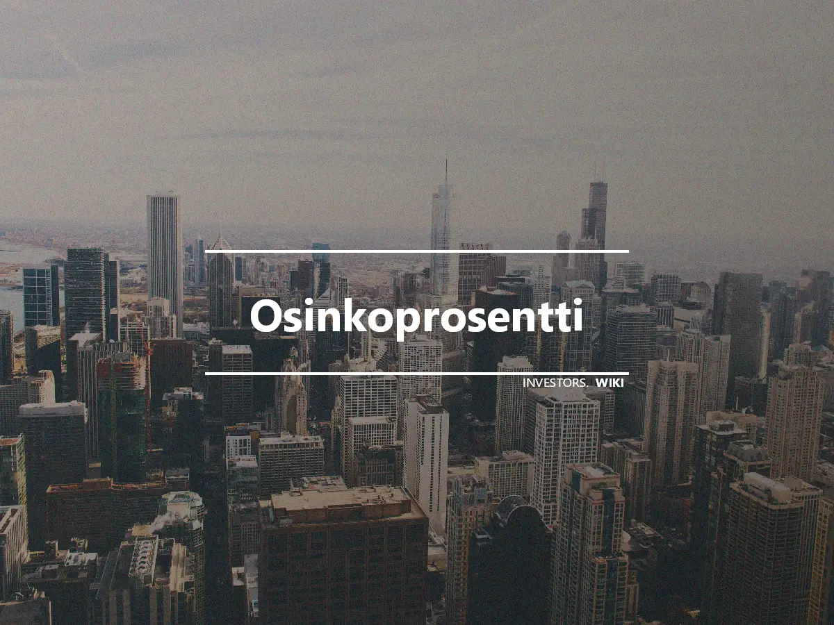 Osinkoprosentti