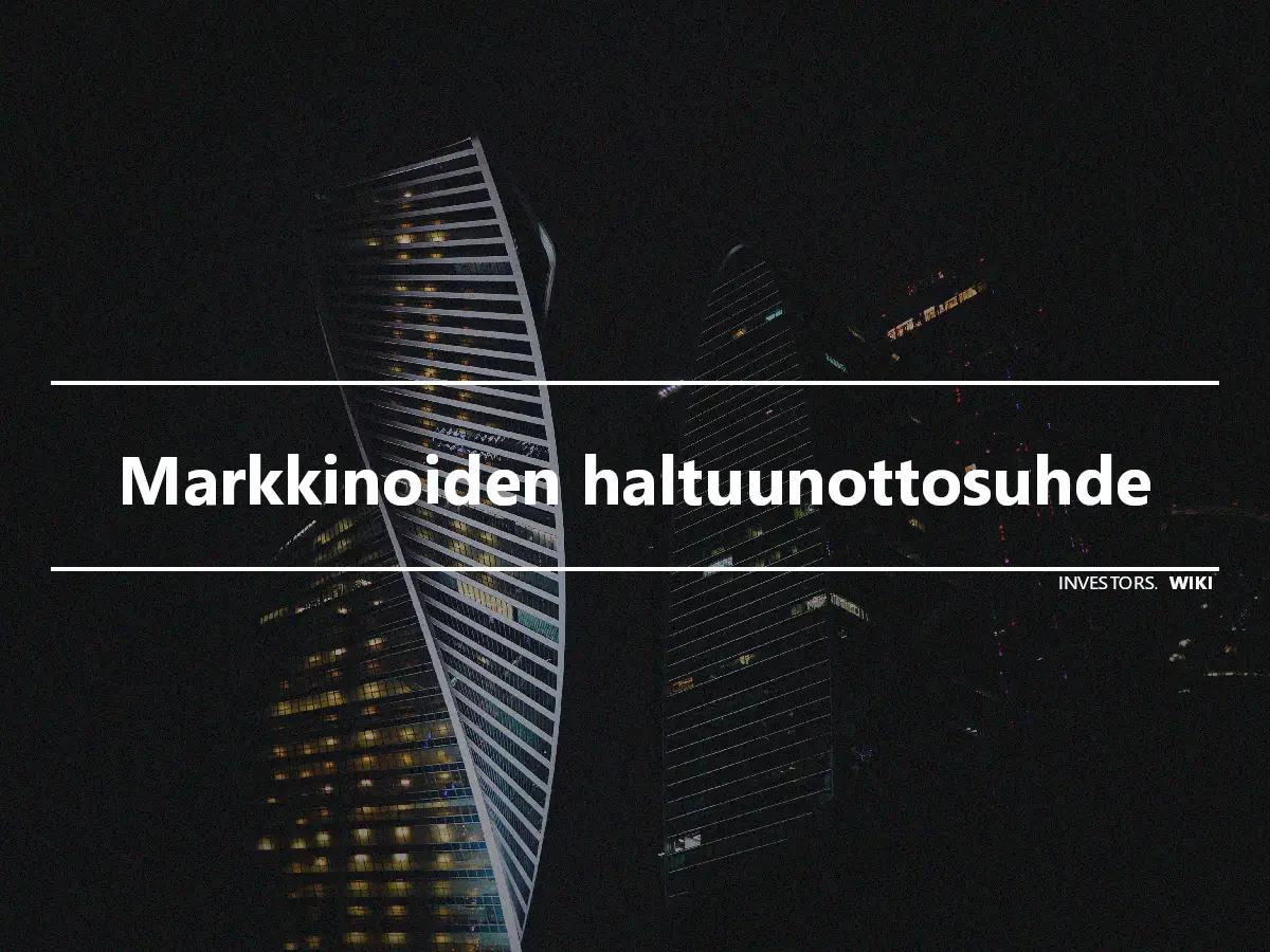 Markkinoiden haltuunottosuhde