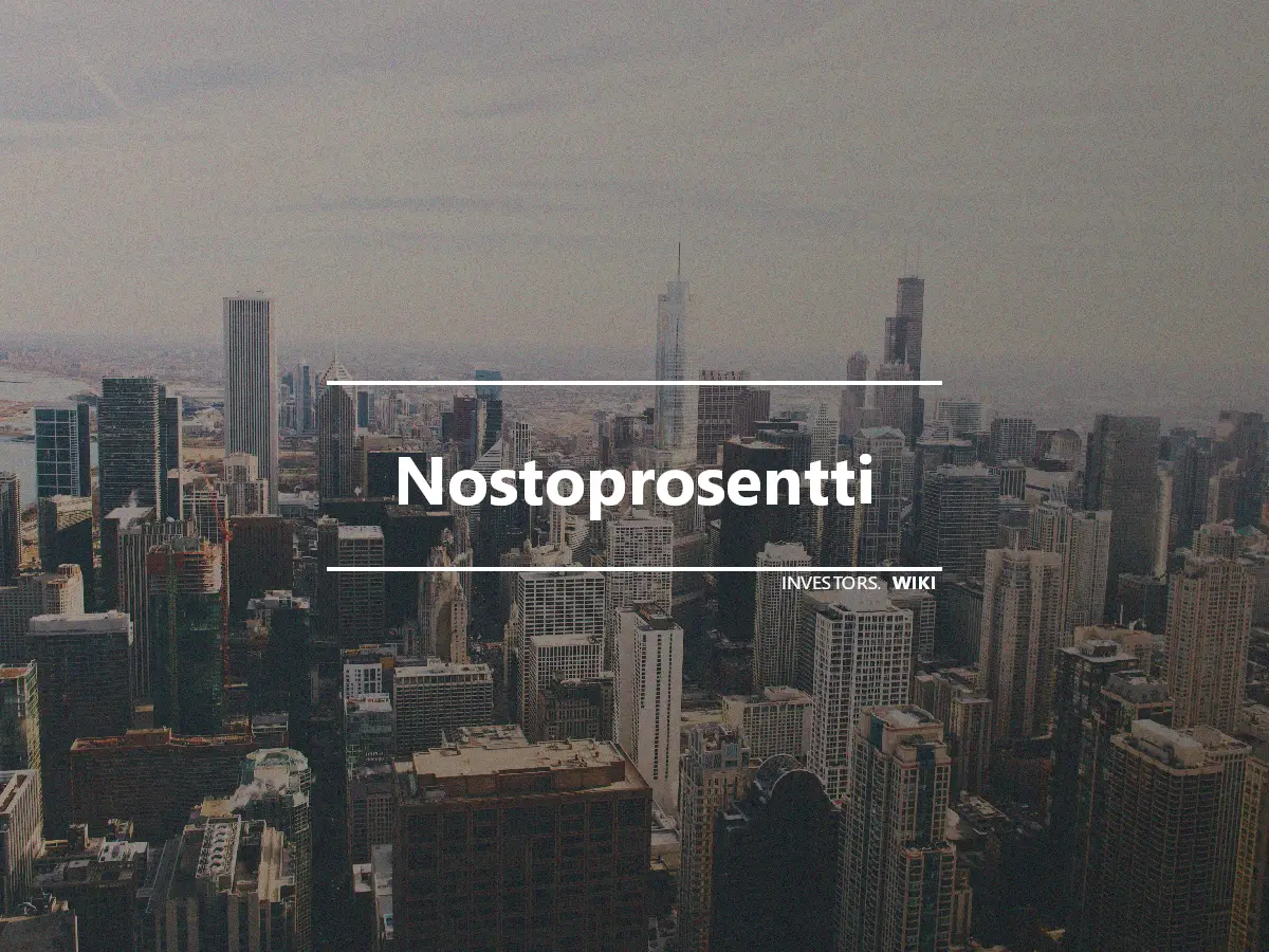 Nostoprosentti