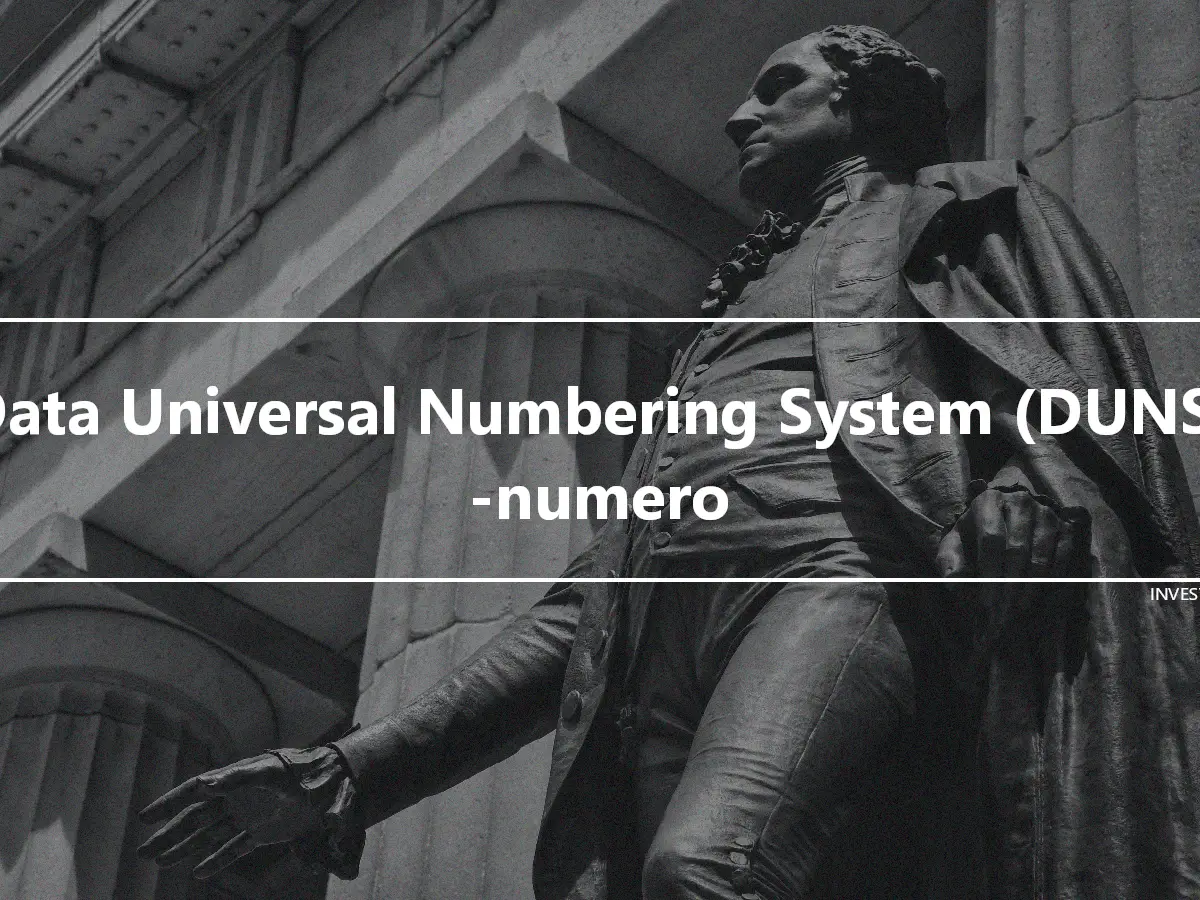 Data Universal Numbering System (DUNS) -numero