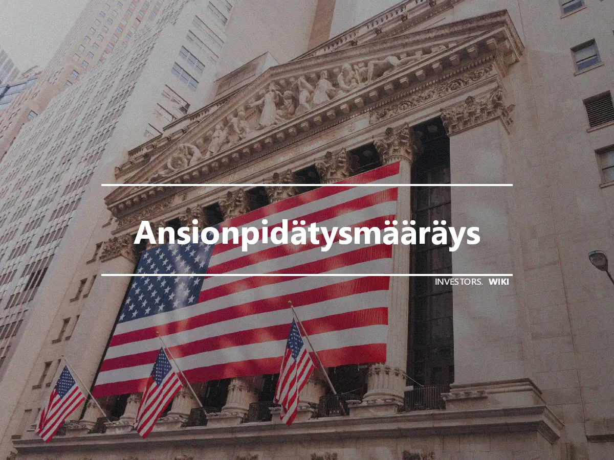 Ansionpidätysmääräys