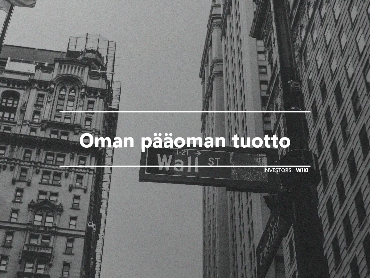 Oman pääoman tuotto