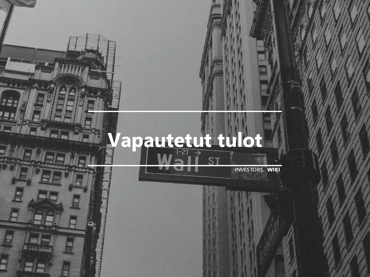 Vapautetut tulot