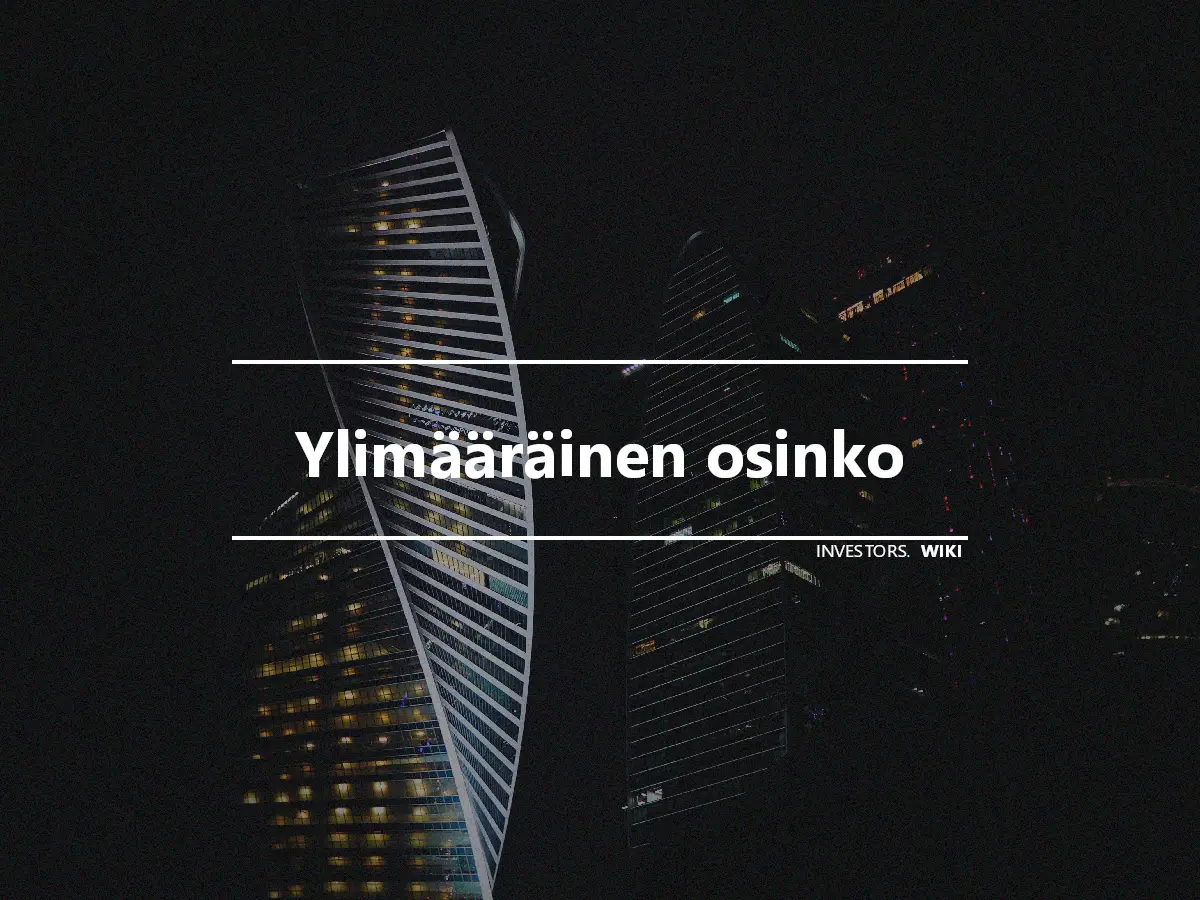 Ylimääräinen osinko