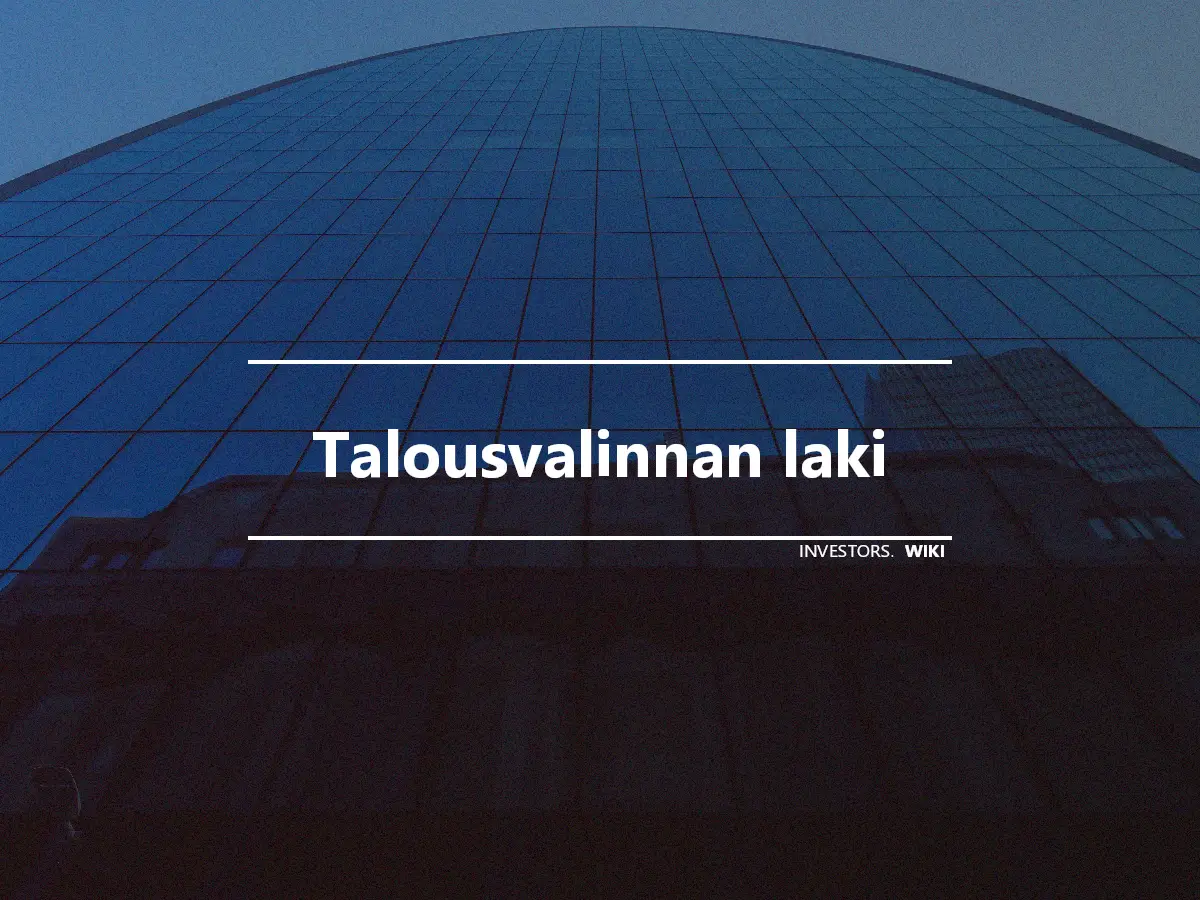 Talousvalinnan laki