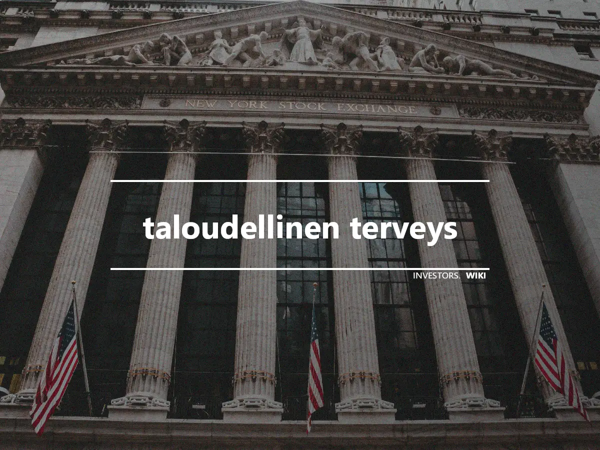 taloudellinen terveys