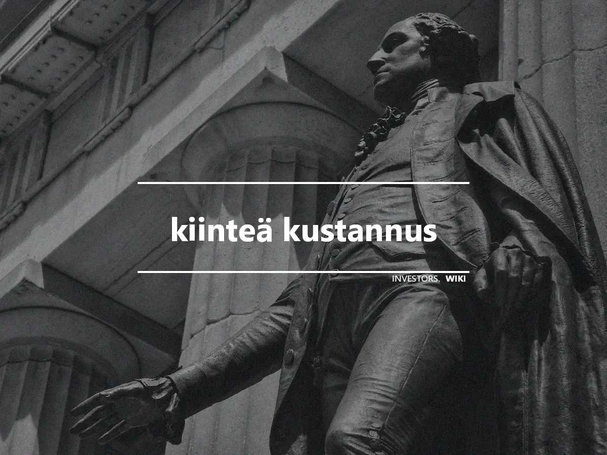 kiinteä kustannus