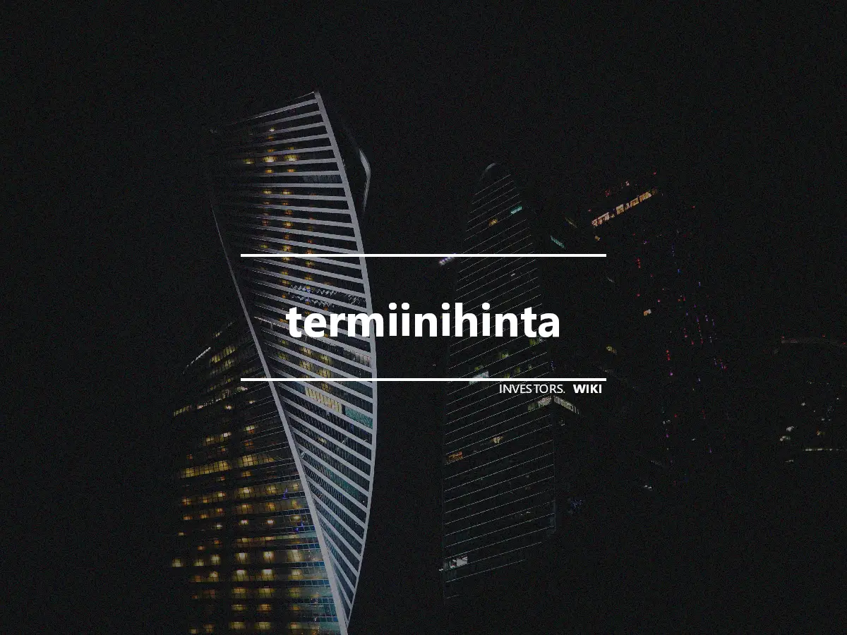 termiinihinta