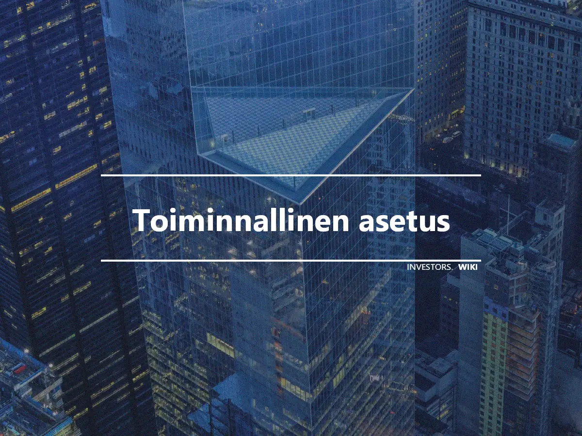 Toiminnallinen asetus