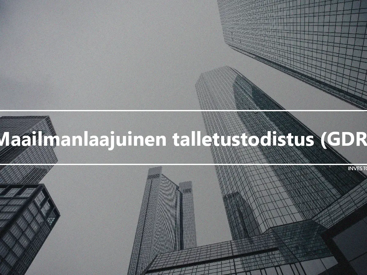 Maailmanlaajuinen talletustodistus (GDR)