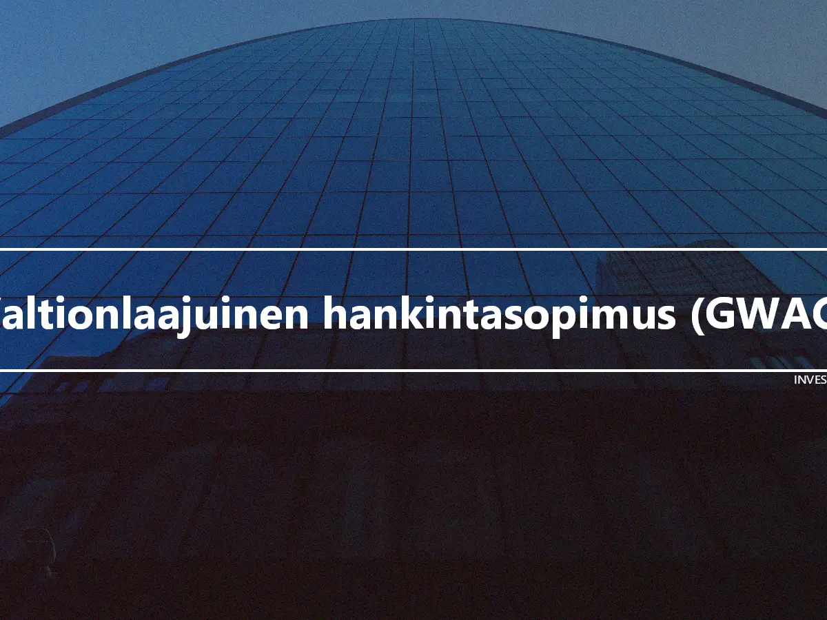 Valtionlaajuinen hankintasopimus (GWAC)