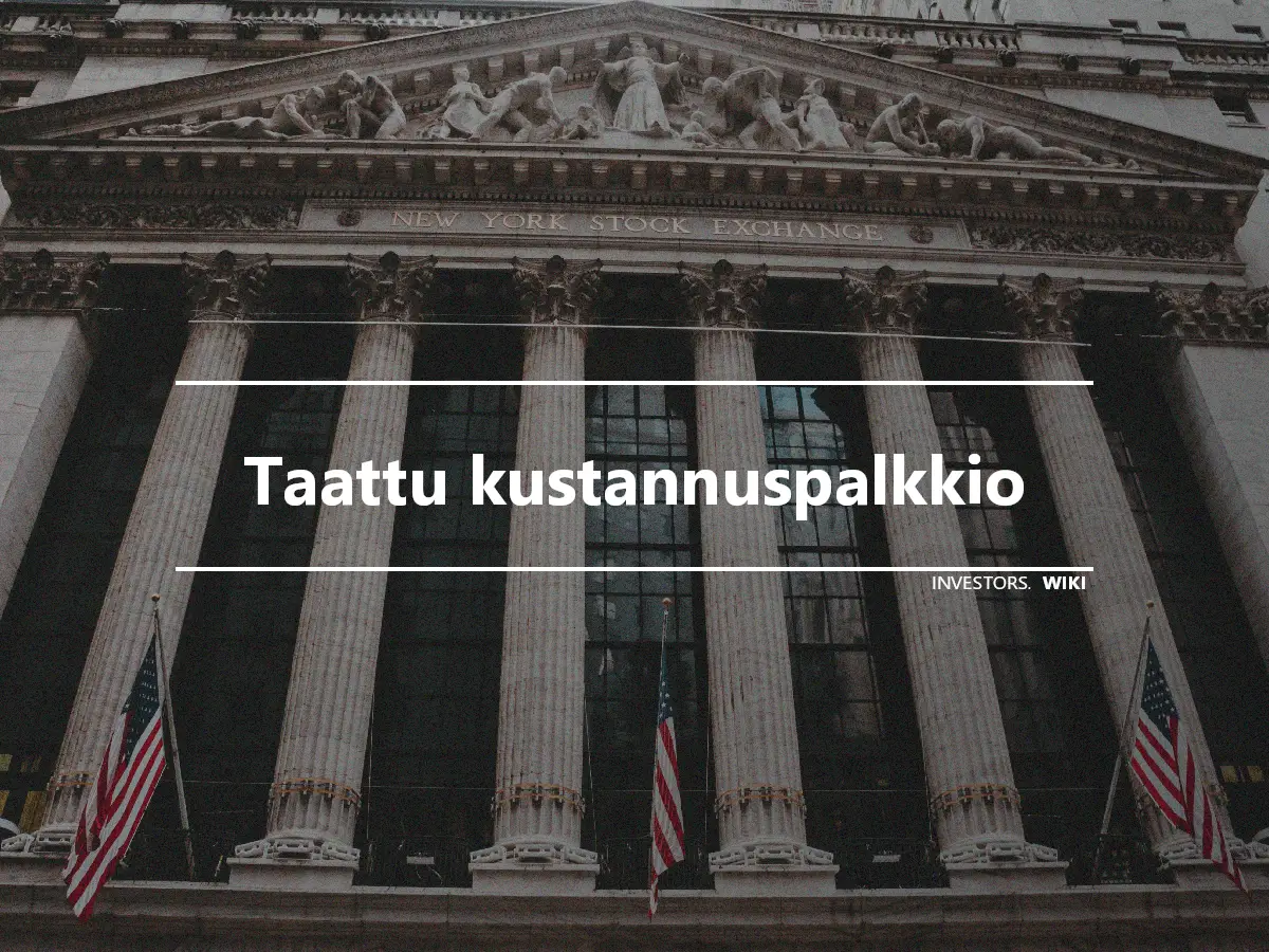 Taattu kustannuspalkkio